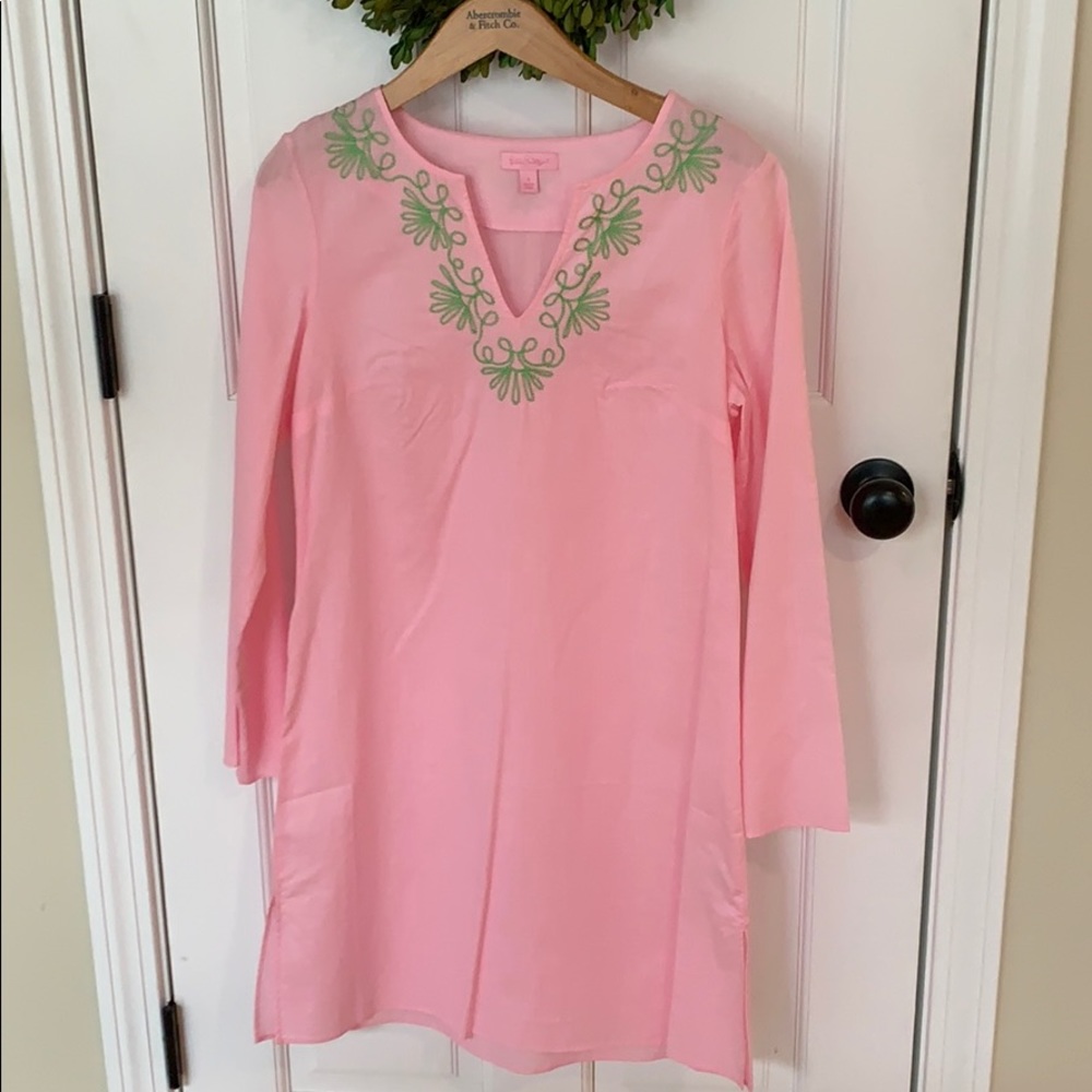Lilly Pulitzer Pink and Green Coverup